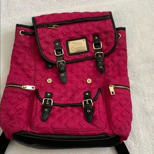 Juicy couture pink backpack